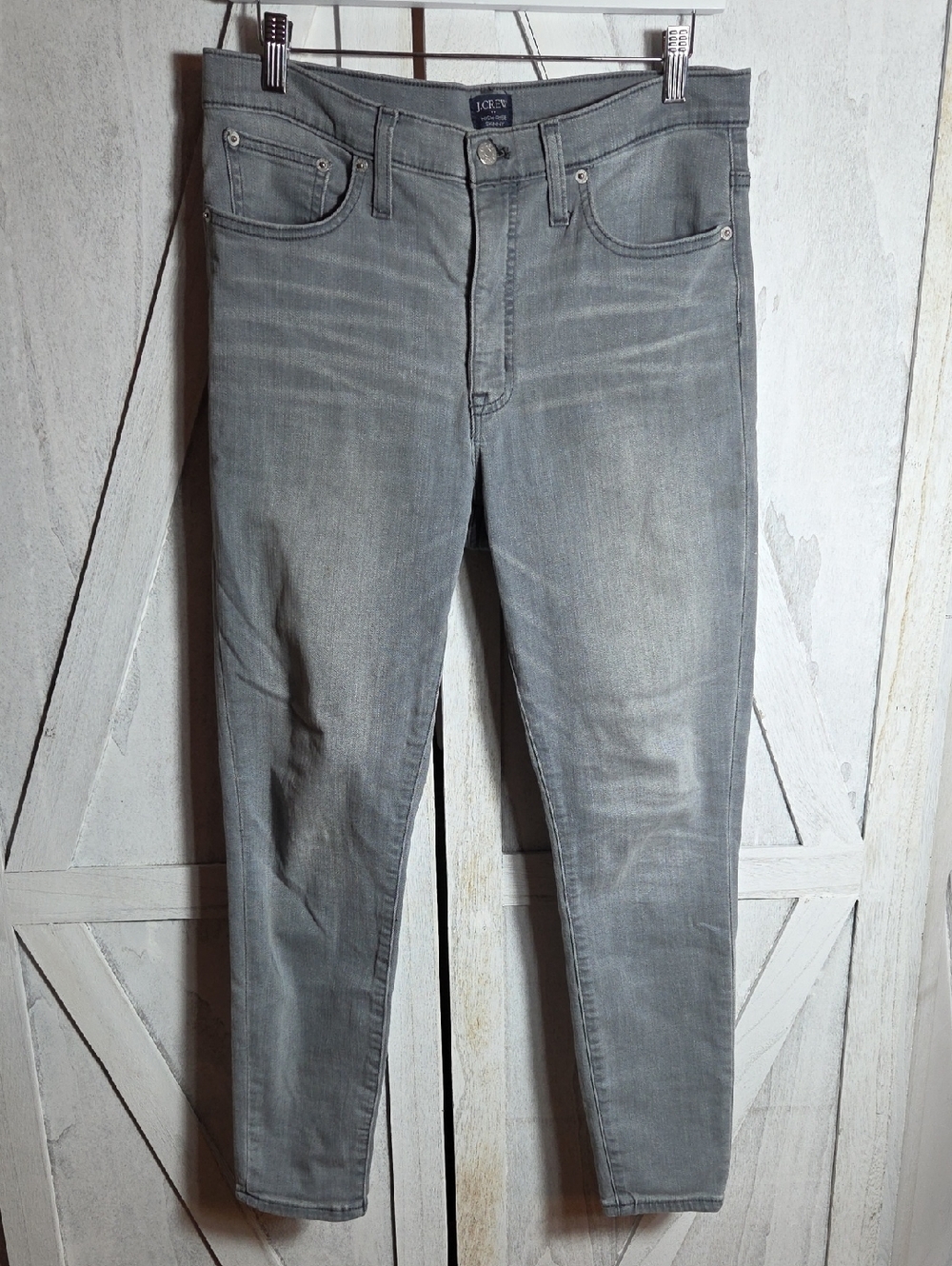 J. Crew Gray High Rise Skinny Jeans Size 30